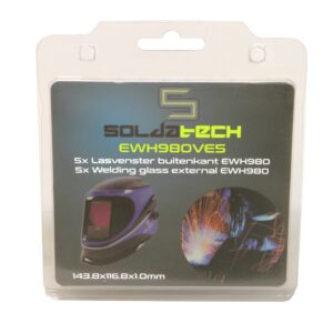 Set lasvensters buitenzijde 143,8 x 116,8mm 5 delig