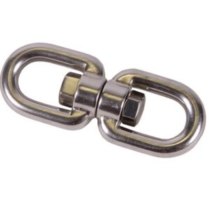 Dubbele oogwartel RVS 10mm