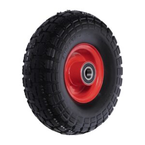 Los wiel voor steekwagen 258 x 82mm dubbele as lang